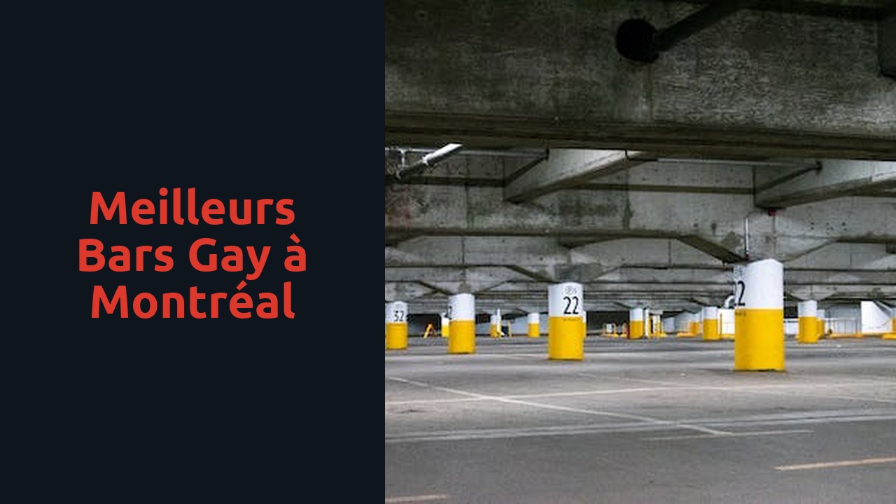 Meilleurs bars gay à Montréal